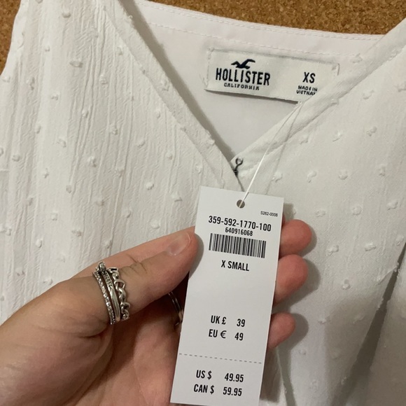 White wrap around summer dress - Picture 2 of 2